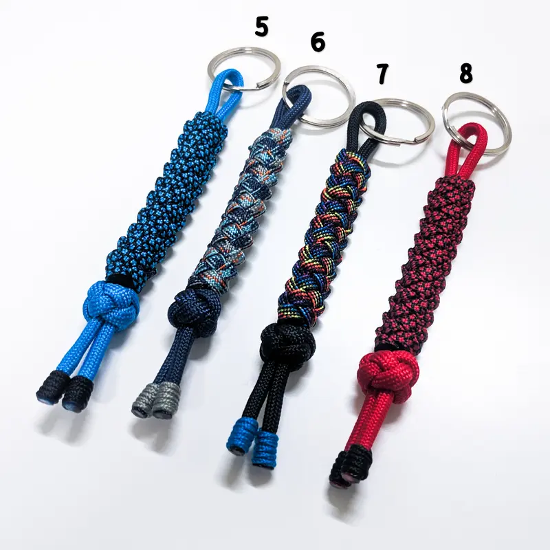 Gantungan kunci paracord zipper sinet knot 01 4