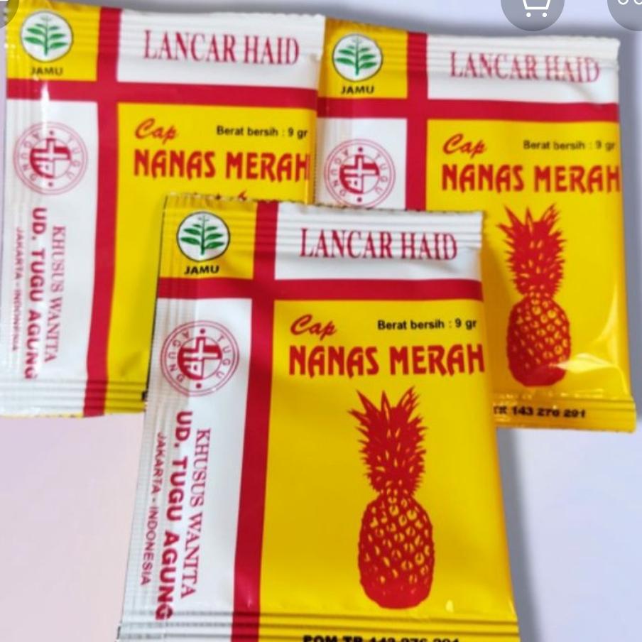 jamu nanas lancar haid 1pak 10 pcs