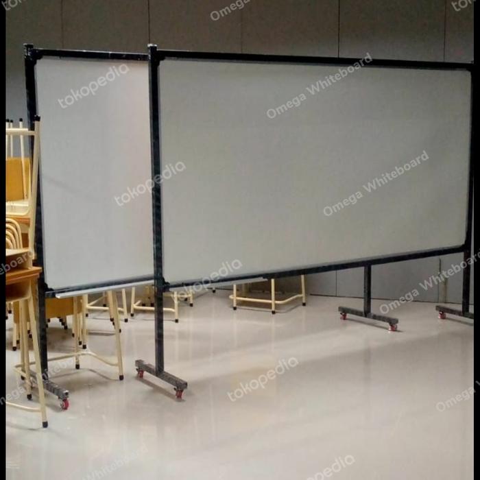 Whitebord Rota Jual WHITEBOARD STANDING RODA 120 X 240 CM - Jakarta Timur - Omega ...