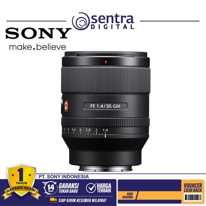 Gambar Sony FE 35mm f1.4 GM / Sony 35mm f/1.4 FE Mount GM / Lensa Sony 35mm dari Sentra Digital Kota Surabaya Tokopedia