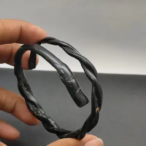 gelang akar bahar hitam plintiran , gelang akar bahar kepang