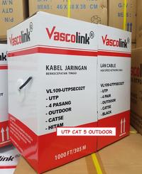 Gambar Kabel LAN UTP Cat5E Outdoor Vascolink Warna Hitam Black 305meter dari Multi Komputer Kota Administrasi Jakarta Barat 2 Tokopedia