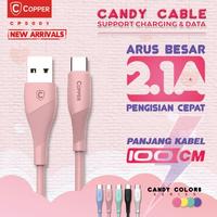 Gambar COPPER Kabel Data Candy CP5001 | Quick Charging - Lightning - Hitam dari Copper Samarinda Official Kota Samarinda 3 Tokopedia