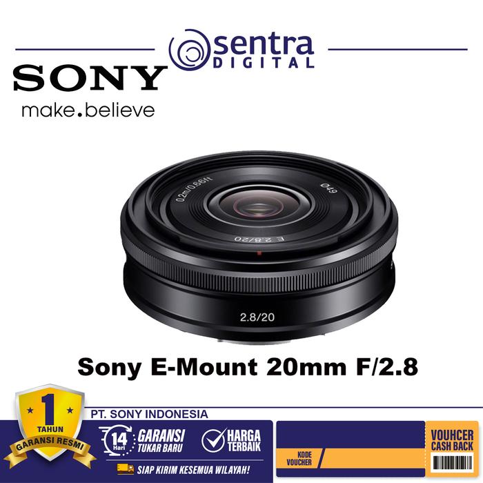 Gambar Sony E-Mount 20mm F/2.8 Lens dari Sentra Digital Kota Surabaya Tokopedia