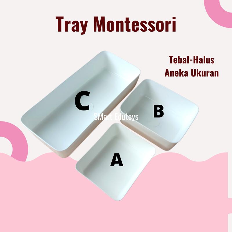 Tray Nampan Mainan Montessori Sensory Toys Tempat Bermain Anak 1