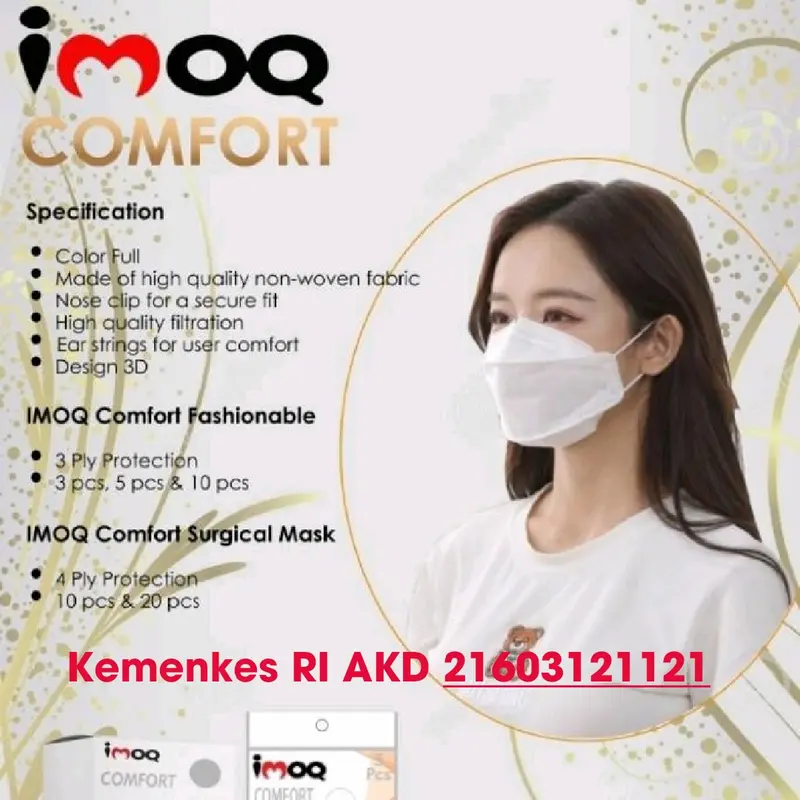 IMOQ Comfort 4 Ply Surgical Mask 0
