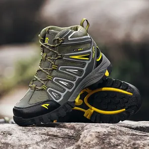 Sepatu Gunung SNTA 500 Green Yellow Boot Hiking / Trekking / Outdoor