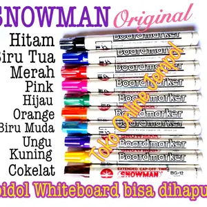 ATK0471SM SATUAN Spidol Boardmarker Whiteboard Snowman BG12 Ink