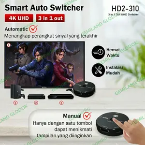 Promo PX HD2-310 HDMI Switcher Video 4K 3 input 1 Output 3 Port | Best