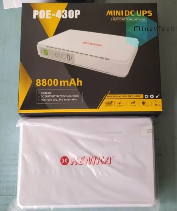 KENIKA Portable Mini UPS DC POE Lithium 8800mAh [POE-430P]