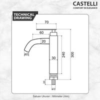 Gambar Keran wastafel dingin kran air PILLAR BASIN COLD CASTELLI 1475372 dari CASTELLI Kota Bekasi 4 Tokopedia