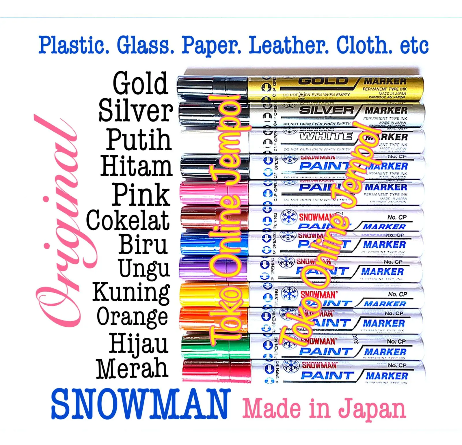 ATK0640SN Spidol Permanent Snowman Paint Marker Japan CP WP SP GP