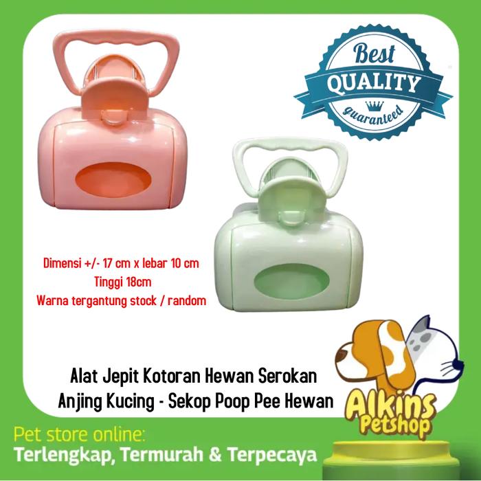 Gambar Serokan Kotoran Poop Anjing Kucing / Pet Plastic Poop Scooper dari ALKINS PET SHOP Kota Bekasi Tokopedia