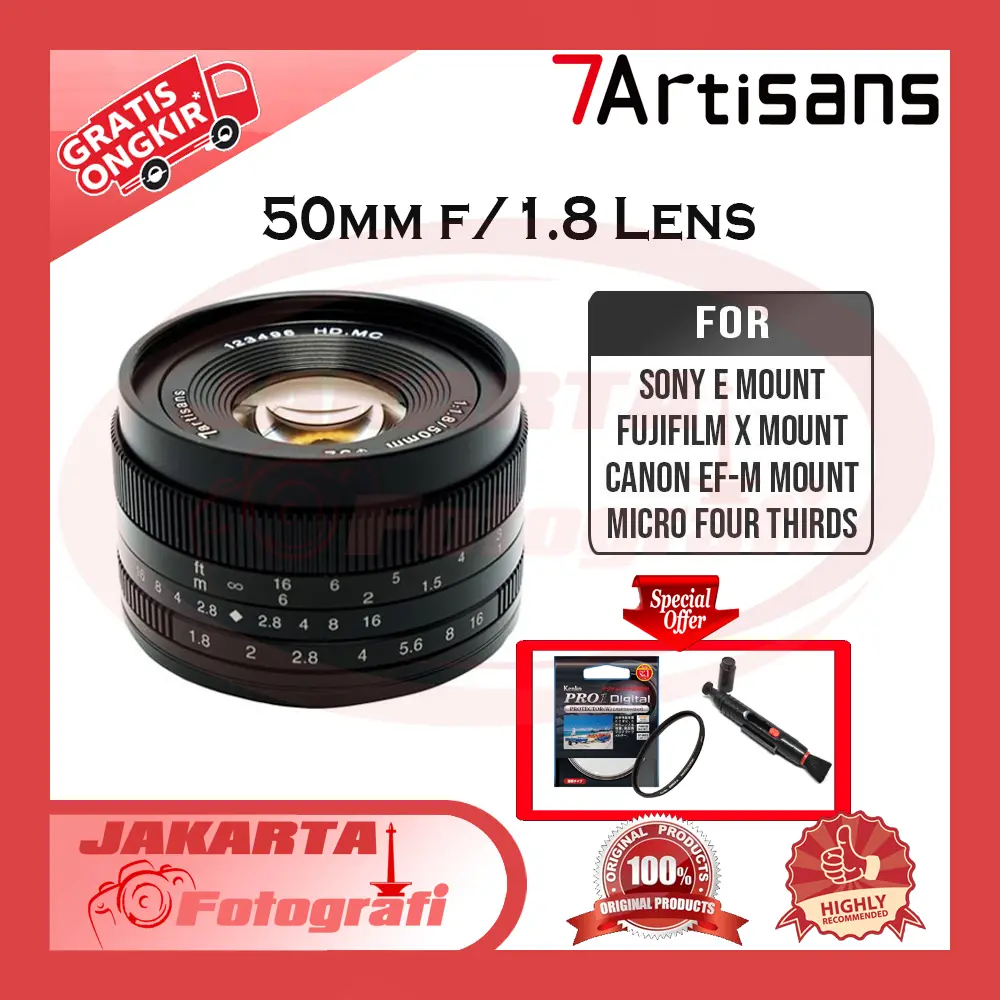 7artisans 50mm f1.8 APS-C Lens 7artisan 50MM F1.8