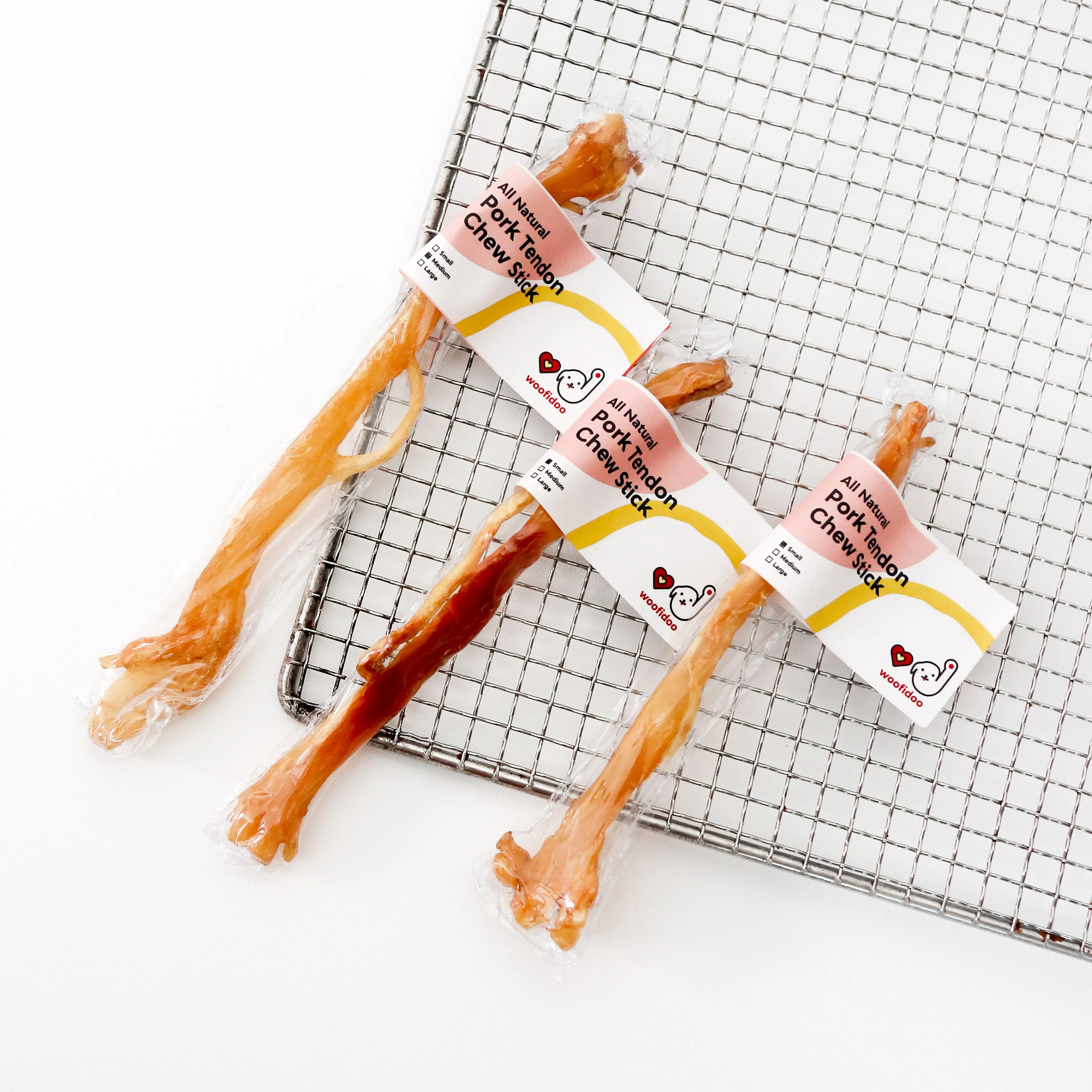 WOOFIDOO Pork Tendon Chew Stick/ Chew Anjing/ Dog Chew Treat