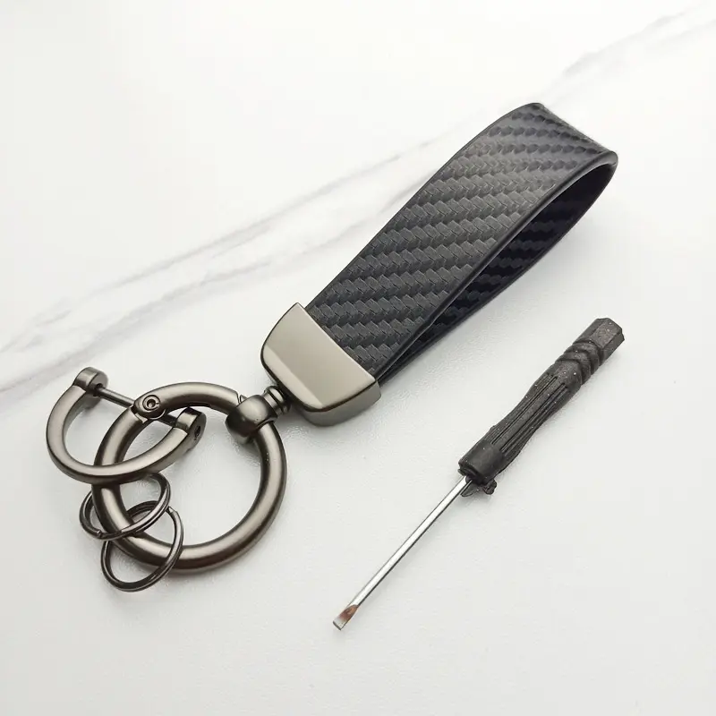 Premium Leather Key Chain Gantungan Kunci Mobil Motor Key POLOS 0