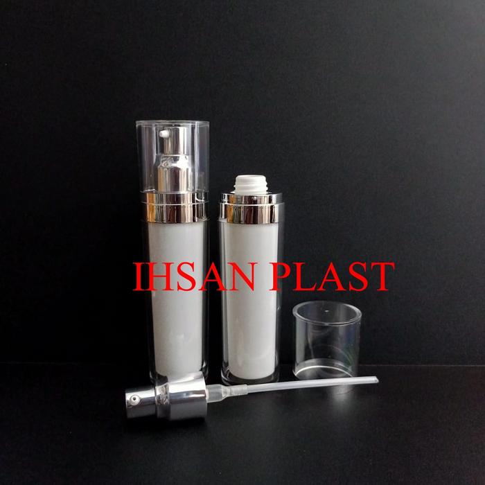 Gambar BOTOL ACRILYC PUMP 50 M PUTIH CODE OBR 150 dari Ihsan Plast Kota Malang Tokopedia