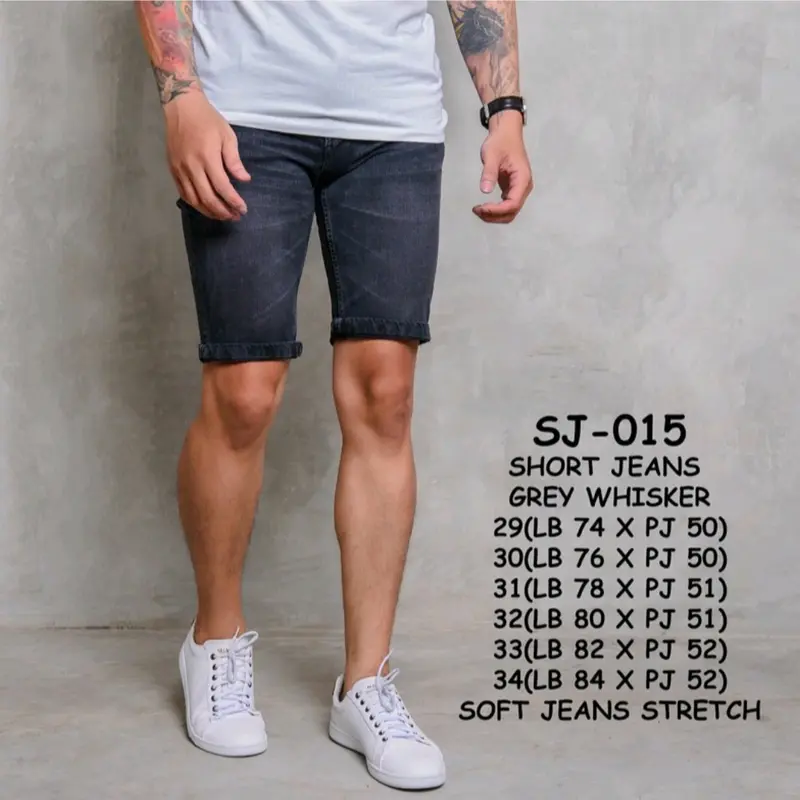 CELANA JEANS PENDEK PRIA DISTRO/CELANA JEANS PENDEK STRETCH PRIA 4