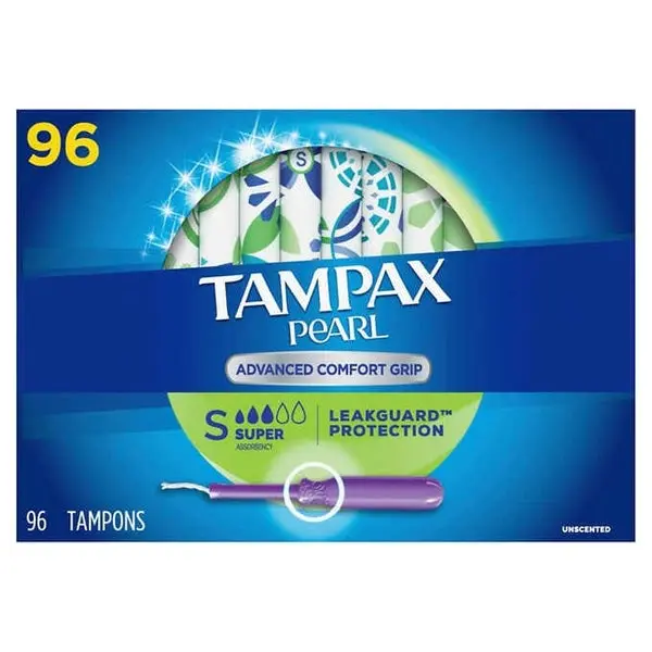 TAMPAX Pearl Advanced Grip Tampons Super