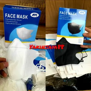 Masker Ducbill Face Mask Bergaris Import 1 Box isi 50 Pcs Murah