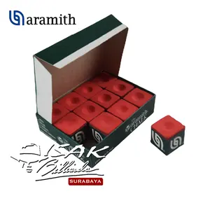 Aramith Chalks Belgium - 12 Piece - Kapur Billiard Aramith - Red