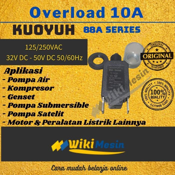 Gambar Thermal Overload Pompa Air Satelit Submersible Sibel 10A Kuoyuh 88A dari Overload Wikimesin Kab. Tangerang Tokopedia