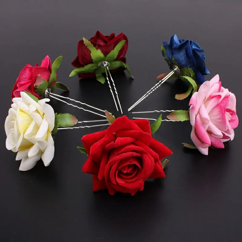 Hair Aksesoris- tusuk konde mawar / bridal crown