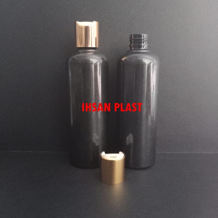 Gambar BOTOL PET 250 ML BODY BLACK PRESTOP GOLD dari Ihsan Plast Kab. Malang Tokopedia