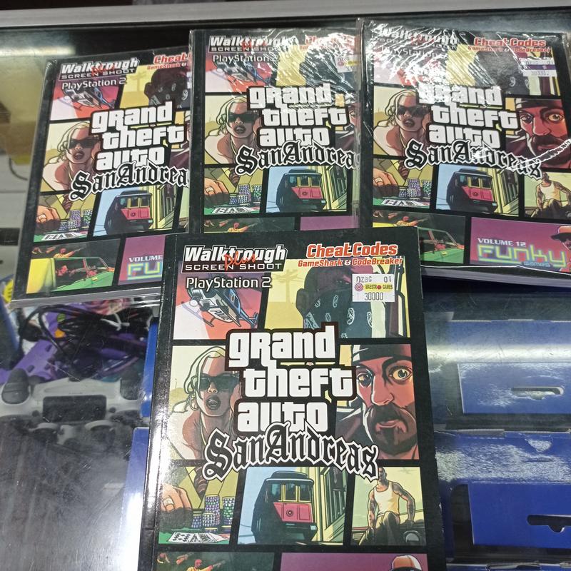 BUKU CHEAT PS2 GTA San andreas buku panduan password PlayStation