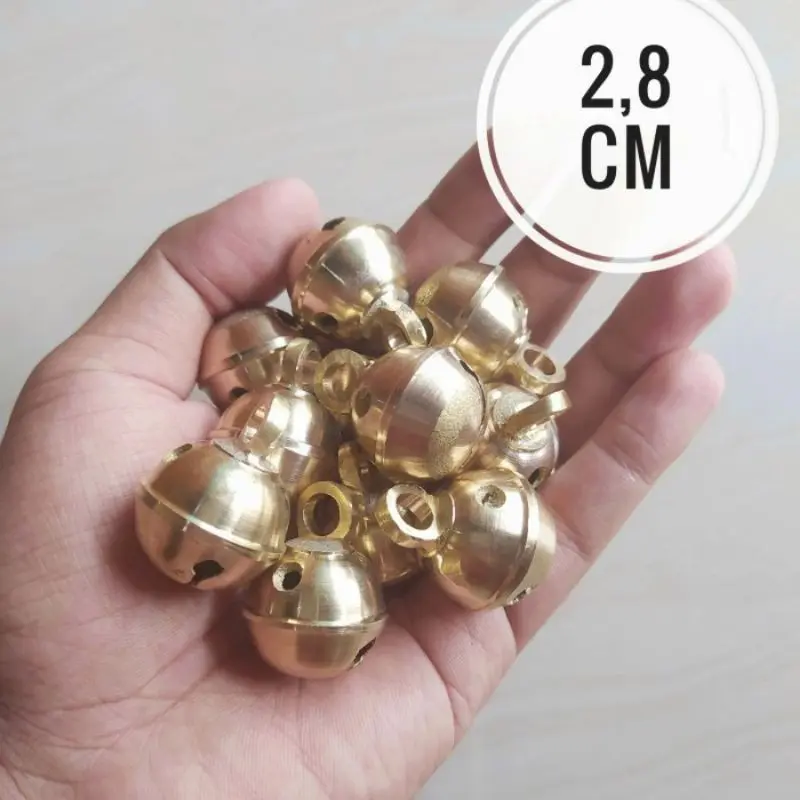 Bel Lonceng Kerincing Kuningan Bulat Kalung Kucing 3