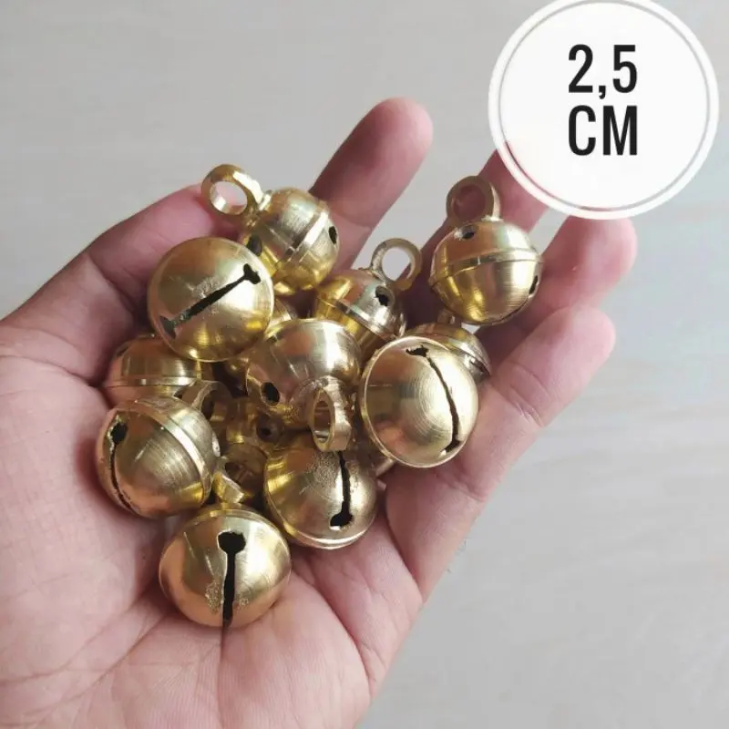 Bel Lonceng Kerincing Kuningan Bulat Kalung Kucing 2