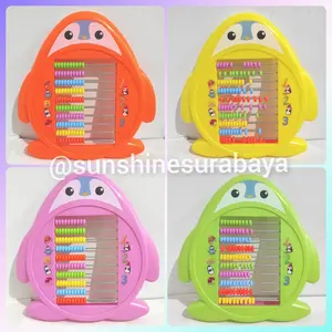 Sempoa / Sipoa Lucu / Alat Hitung Sekolah Anak - Penguin
