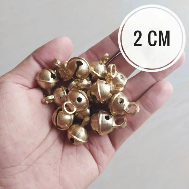 Bel Lonceng Kerincing Kuningan Bulat Kalung Kucing 1