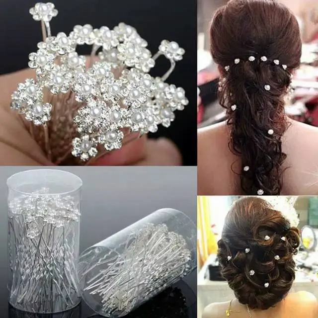 Tusuk Konde Mini Harpin-Aksesoris rambut modern /tusuk konde motif permata silver
