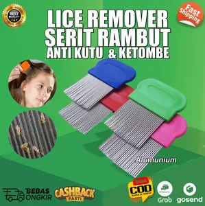 Serit Alumunium Pembasmi Kutu Rambut Sisir Lice Remover Antikutu