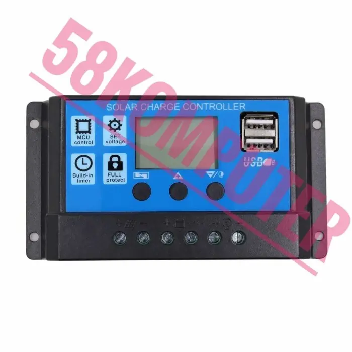 Pwm Sollar Charger Controller Dual Usb 12V/24V 10A, 20A, 30A 2