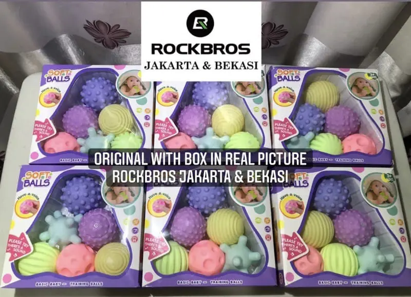 6PCS Sensory Balls Baby Massage Sensory Bola Pijat Bayi Fidget Toys 1