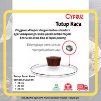 Gambar CYPRUZ TUTUP KACA Panci Marble Cocok Untuk Semua Type - PASTI ORIGINAL - 16CM dari TOKO JAWA ELECTRIK Kota Administrasi Jakarta Timur 3 Tokopedia