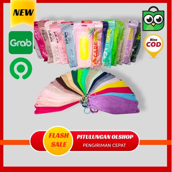 Gambar MASKER KF94 CAREION 1 PACK ISI 10 PCS dari PITULUNGAN_OLSHOP Kota Surabaya Tokopedia