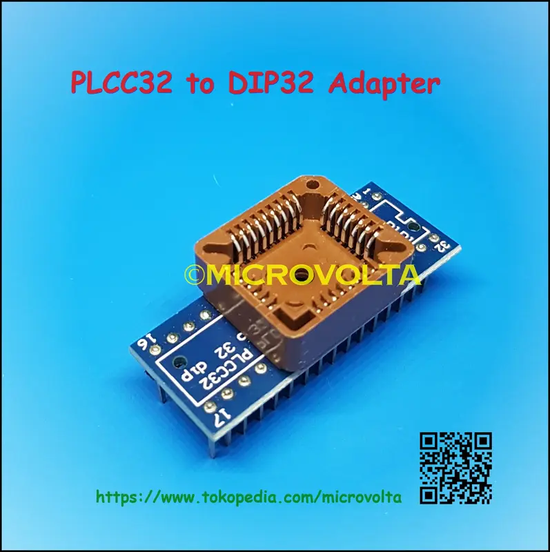PLCC32 to DIP32 Adapter 1