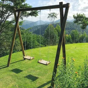 Waterpark Ayunan Double Dewasa Kayu Indoor Outdoor ABATA