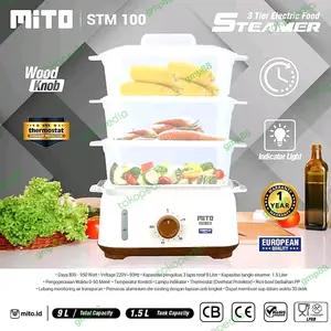 Mito Electric Food Steamer STM100 Pengukus Makanan batam only