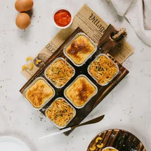 Mix Box Cups- Pastel tutup dan Baked mac schotel (isi 6 cups)