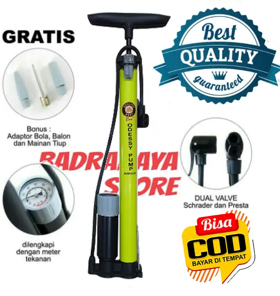 Pompa Pacific Aloy Pump Ban Motor Sepeda Bola Lengkap 3
