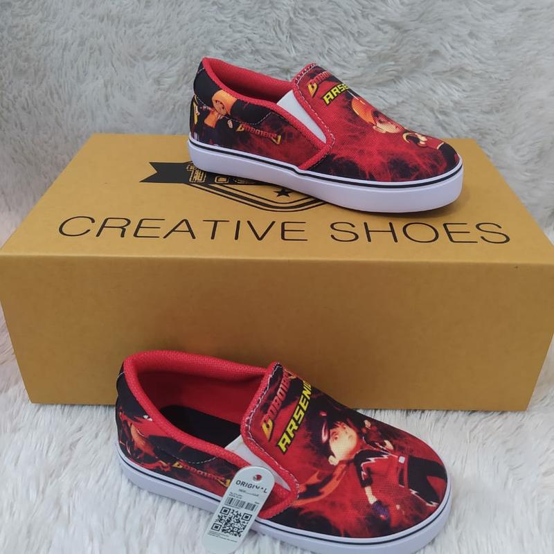 SEPATU ANAK KARAKTER BOBOIBOY PETIR DAN HALILINTAR FREE CETAK NAMA 3