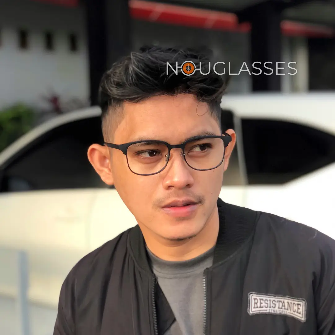 ROGAN (Black Doff) - Kacamata Gadget Photocromic Antiradiasi Anti Embun Night Drive