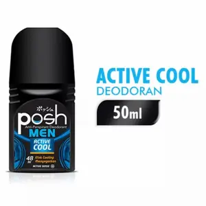 posh men deodorant roll on 50ml active cool