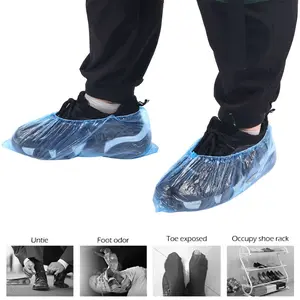 sarung sepatu medis anti bakteri anti kuman plastic shoes cover / Jas