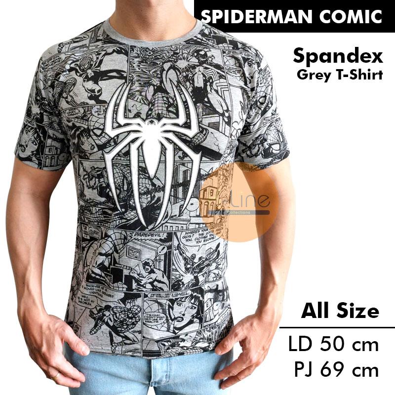 KAOS PRIA KAOS DISTRO PAKAIAN PRIA T SHIRT COWOK MARVEL COMIC PUTIH 3