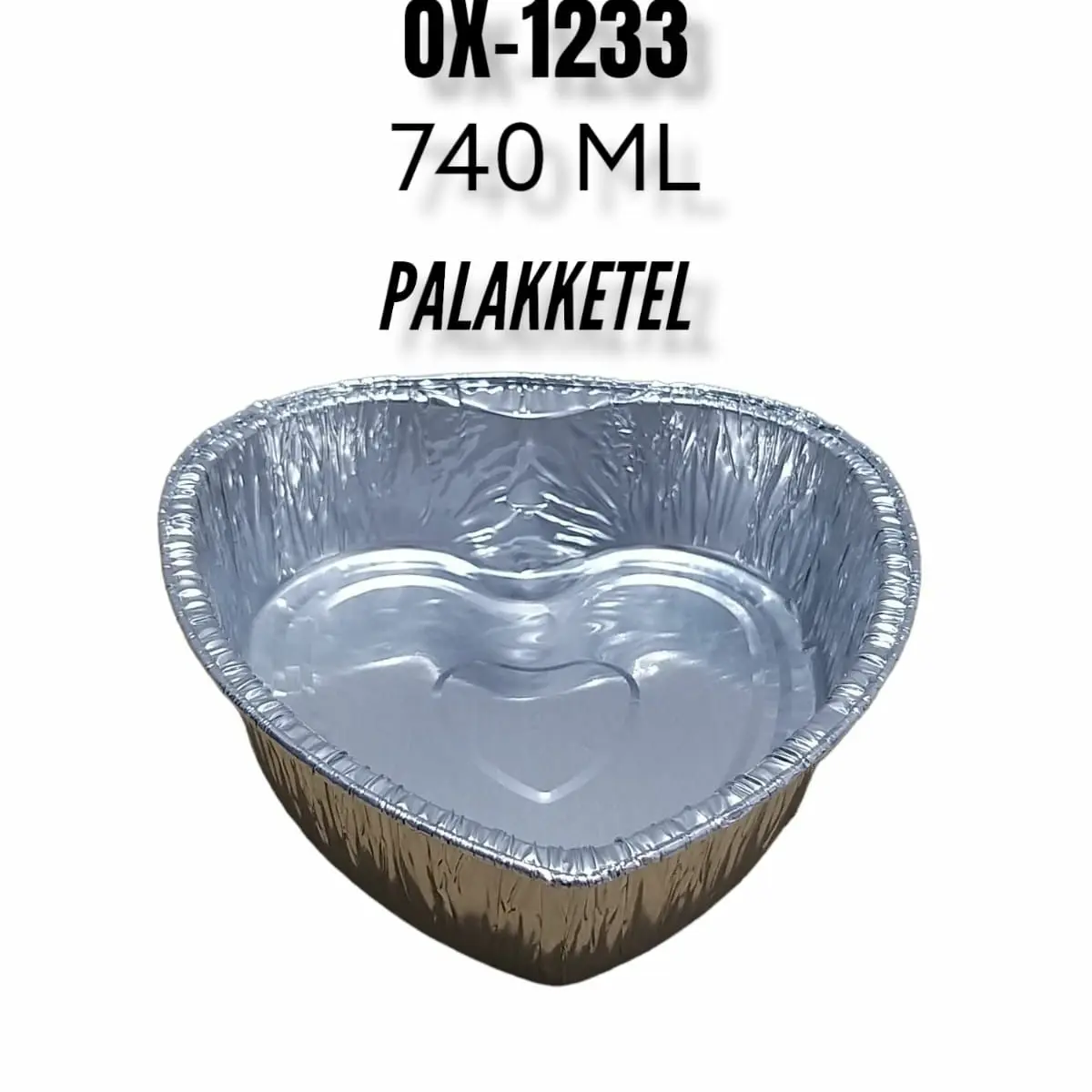 ALUMINIUM MODEL LOVE OX-1233 - WADAH+TUTUP ALUMINIUM FOIL LOVE OX 1233